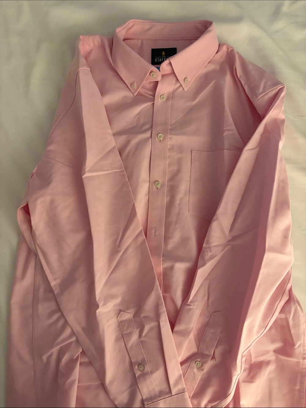 Stafford Light Pink Button-Down Dress Shirt